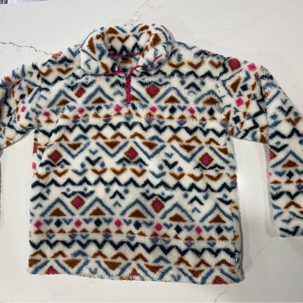 Eddie Bauer Fleece with Pink and Blue Accents